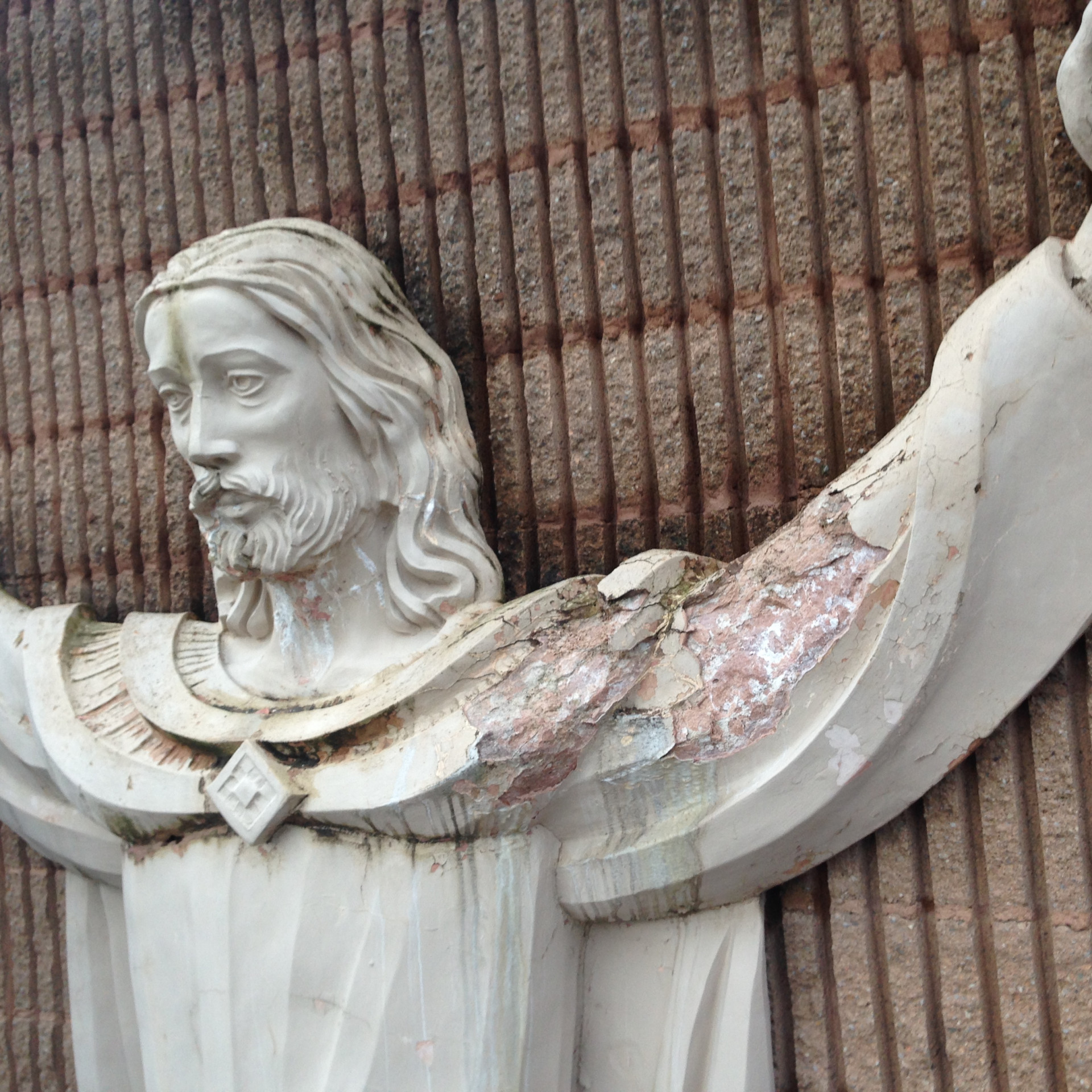 Crucifix Masonry Restoration - Before