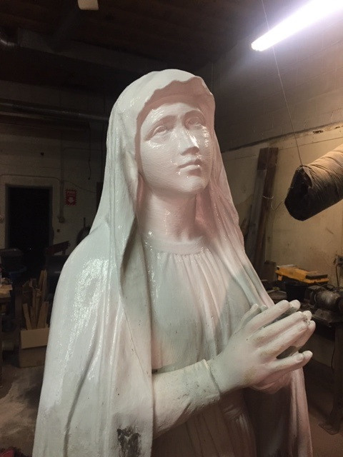 Virgin Mary Statue - After