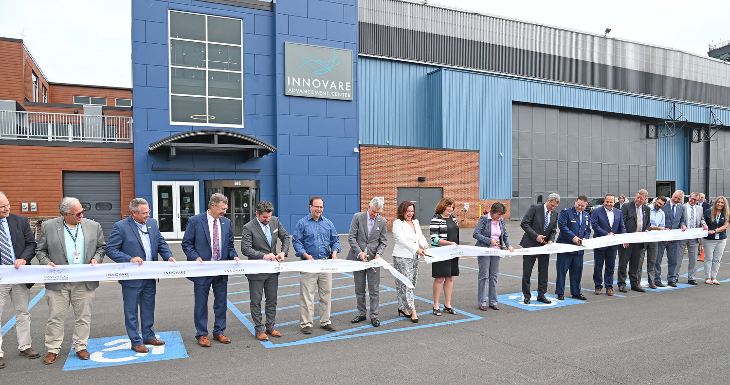 Ribbon Cutting - Griffiss International Building 100